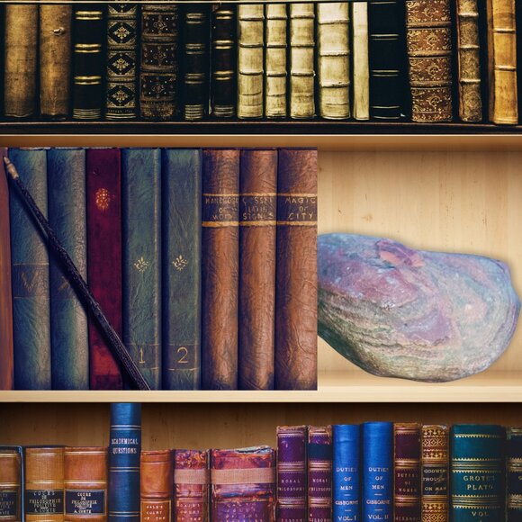 Large Stone Bookend Pair | Handcrafted | Felt Bottoms - Picture 4 of 10